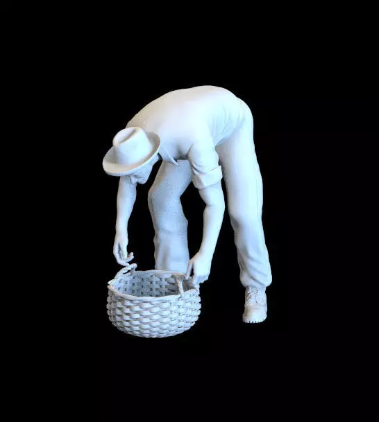working man 3D print model_0