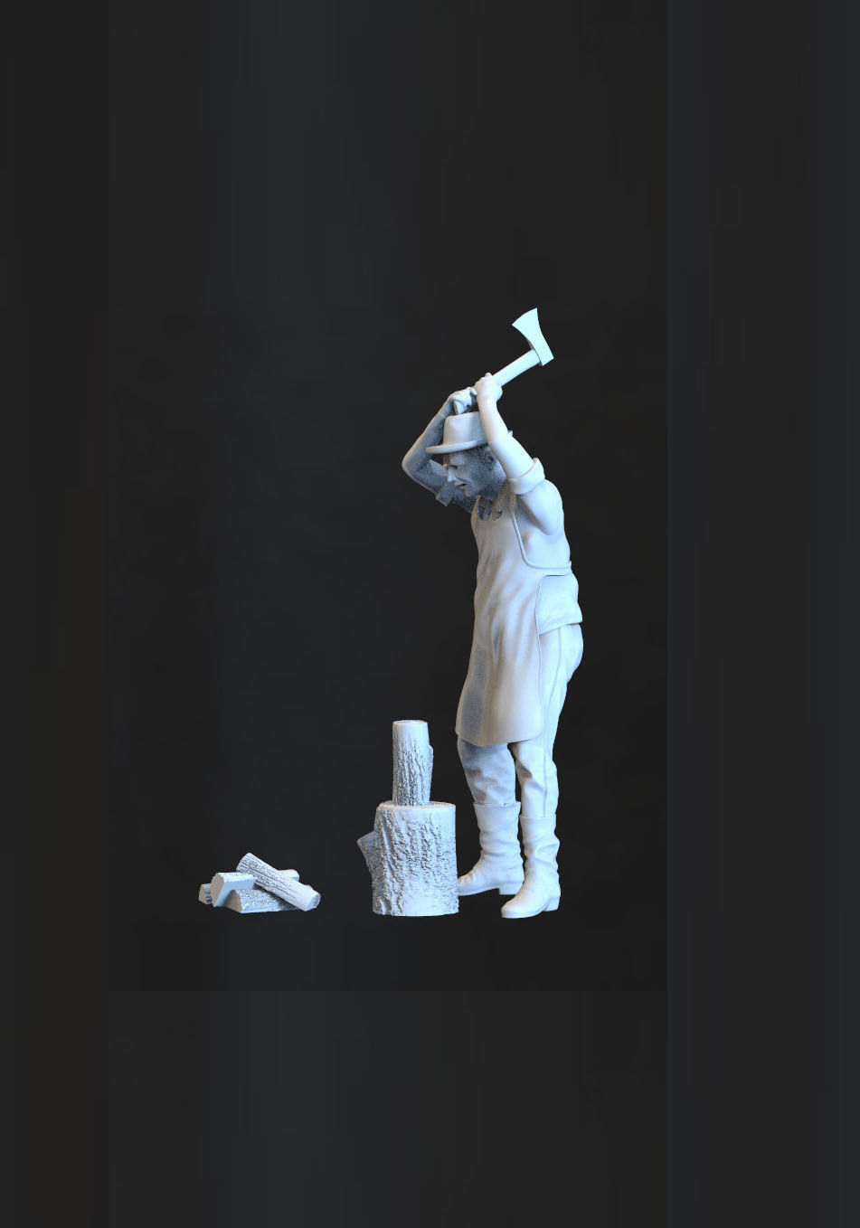 woodcutter 3D print model_75