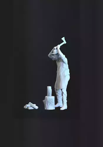 woodcutter 3D print model
