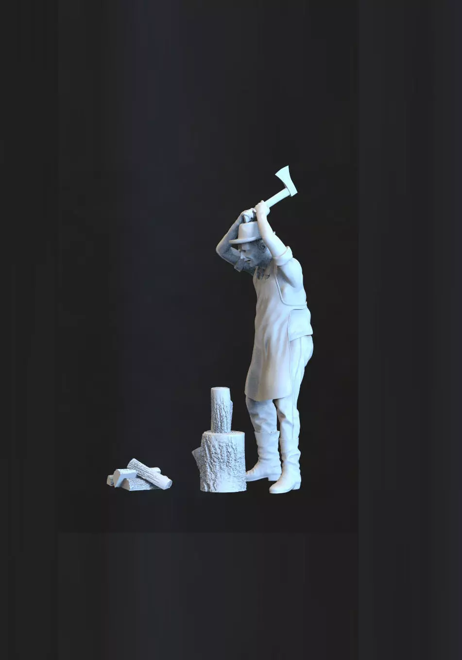 woodcutter 3D print model_0