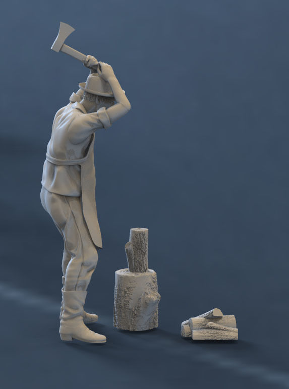 woodcutter 3D print model_10