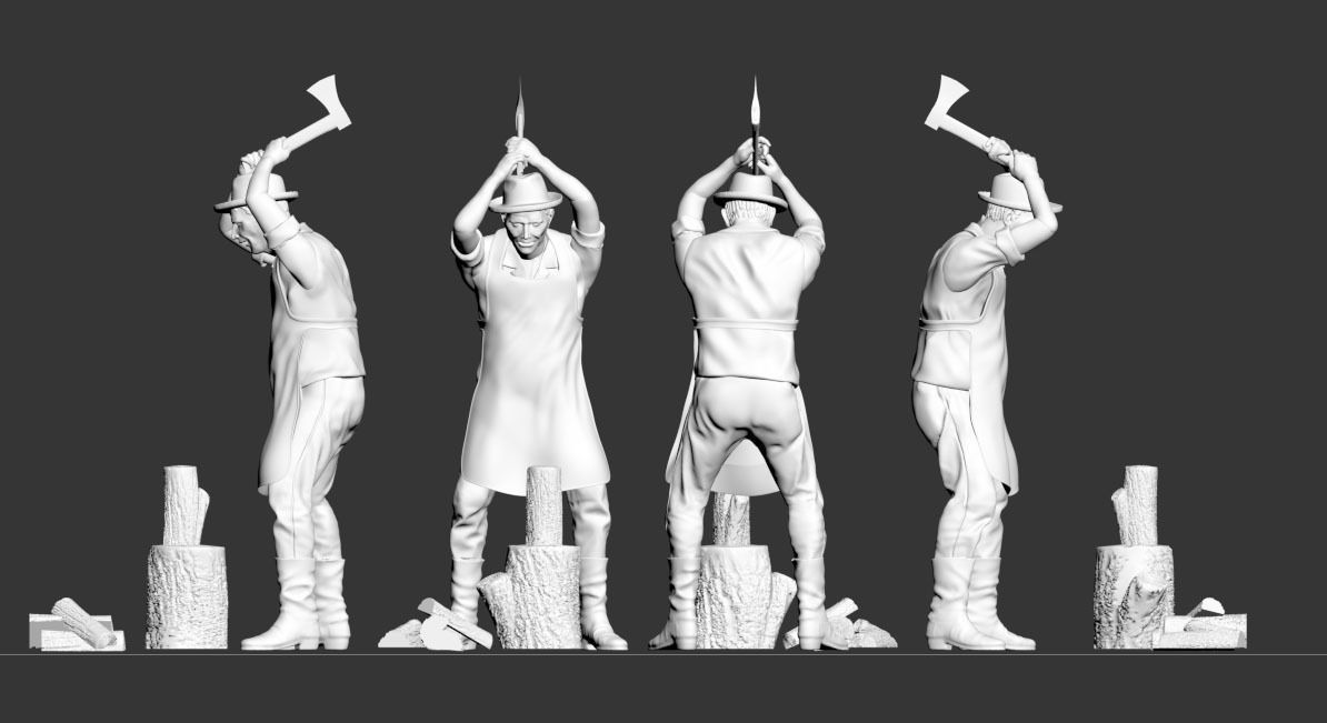 woodcutter 3D print model_5