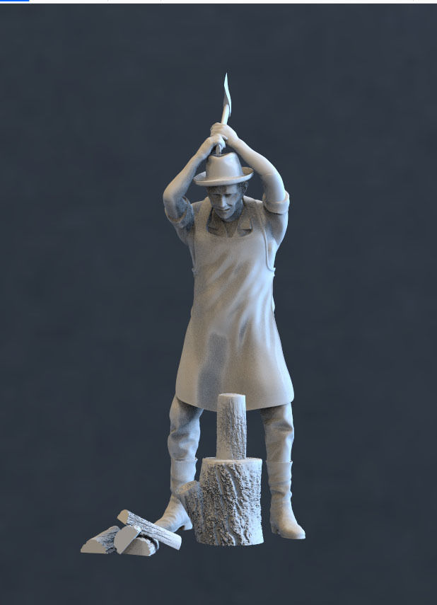 woodcutter 3D print model_46