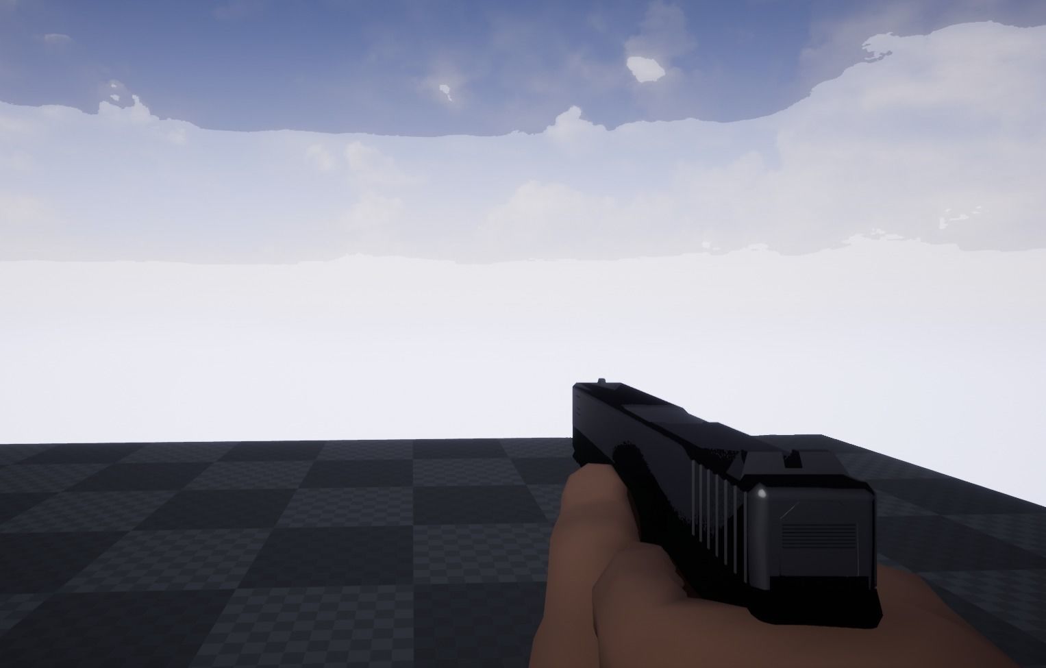 Glock LOWPOLY gun Low-poly 3D model_3