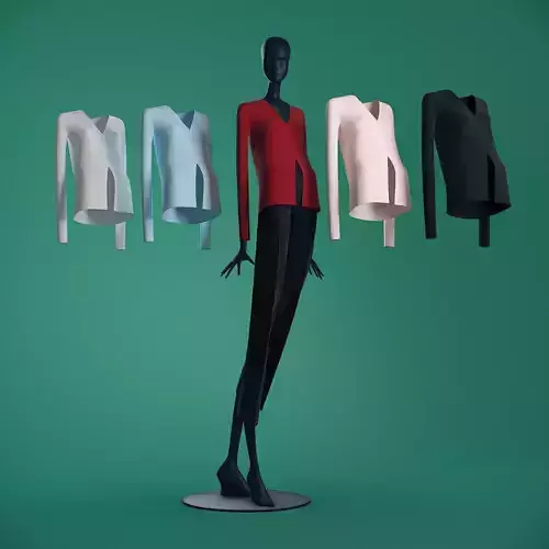 Mannequin 601 coll 60 jacket 01 3D model