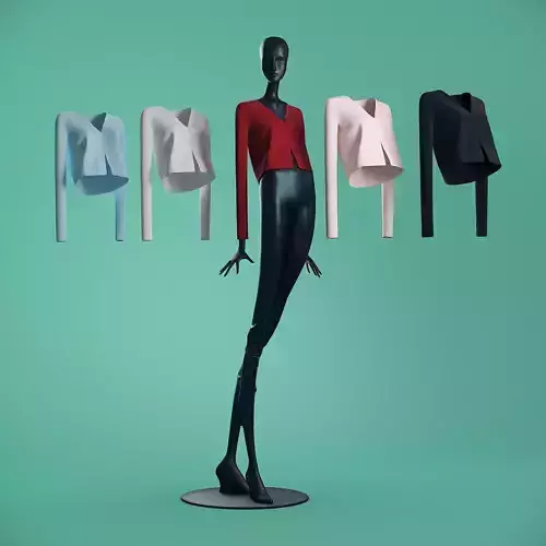 Mannequin 601 coll 60 jacket 02 3D model