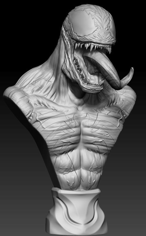 Venom - Spider Man 3D print model_1