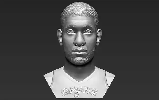 Tim Duncan bust 3D printing ready stl obj formats 3D print model