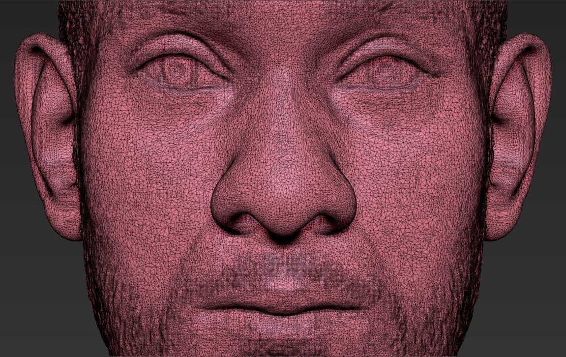 Tim Duncan bust 3D printing ready stl obj formats 3D print model_24