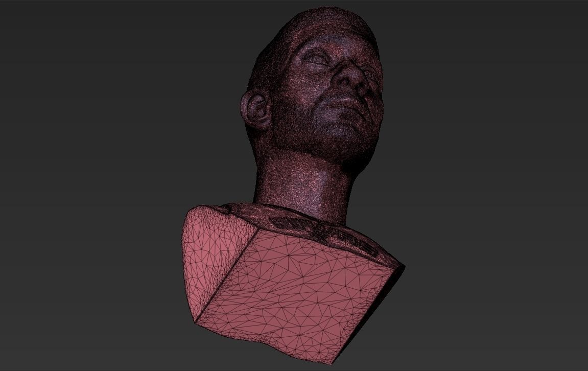 Tim Duncan bust 3D printing ready stl obj formats 3D print model_26