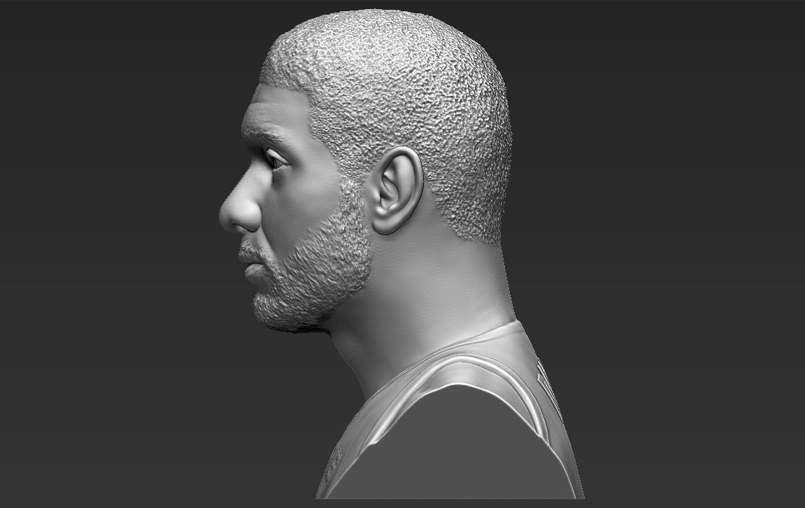 Tim Duncan bust 3D printing ready stl obj formats 3D print model_3