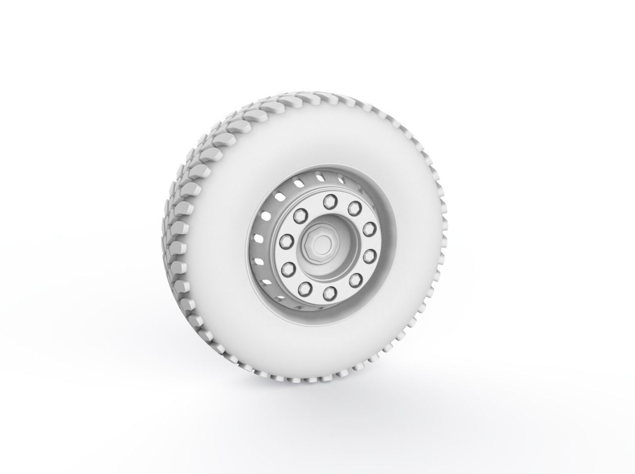 Truck wheels 3D model_6