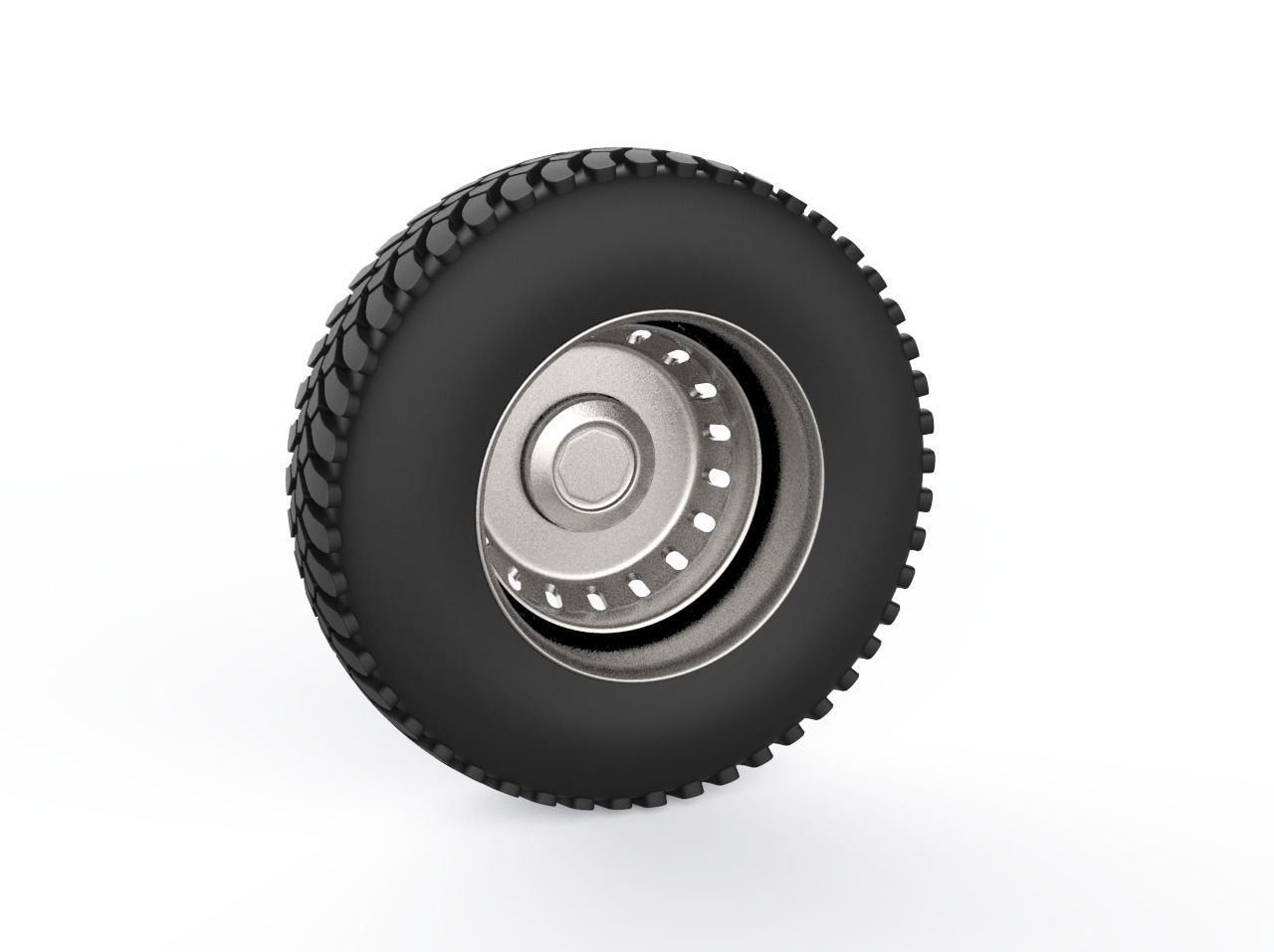 Truck wheels 3D model_5