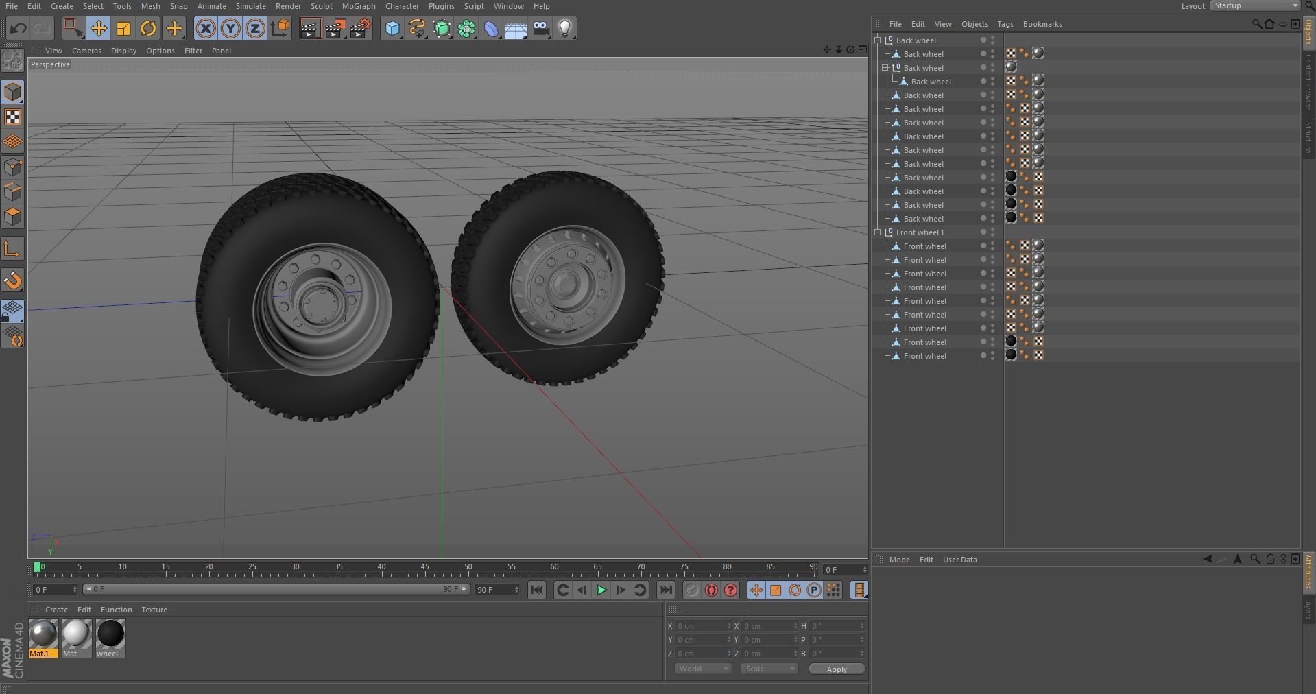 Truck wheels 3D model_10