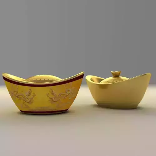 Chinese Gold Ingot 