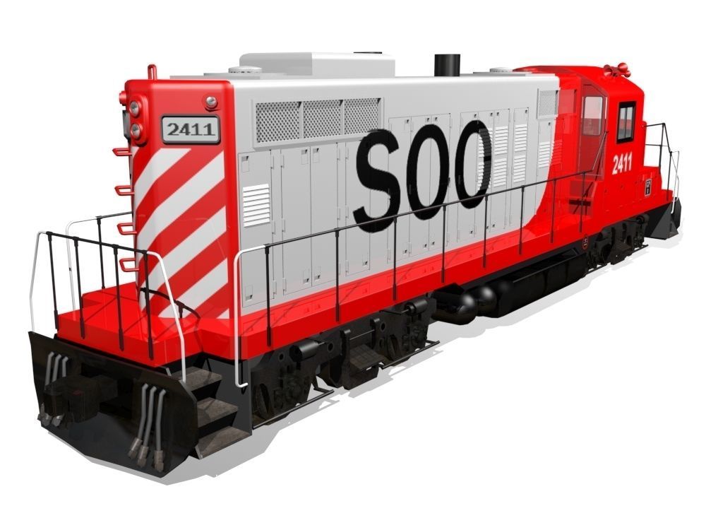 Diesel Locomotive 3D model_16