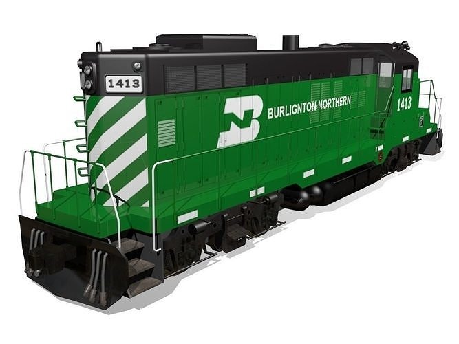 Diesel Locomotive 3D model