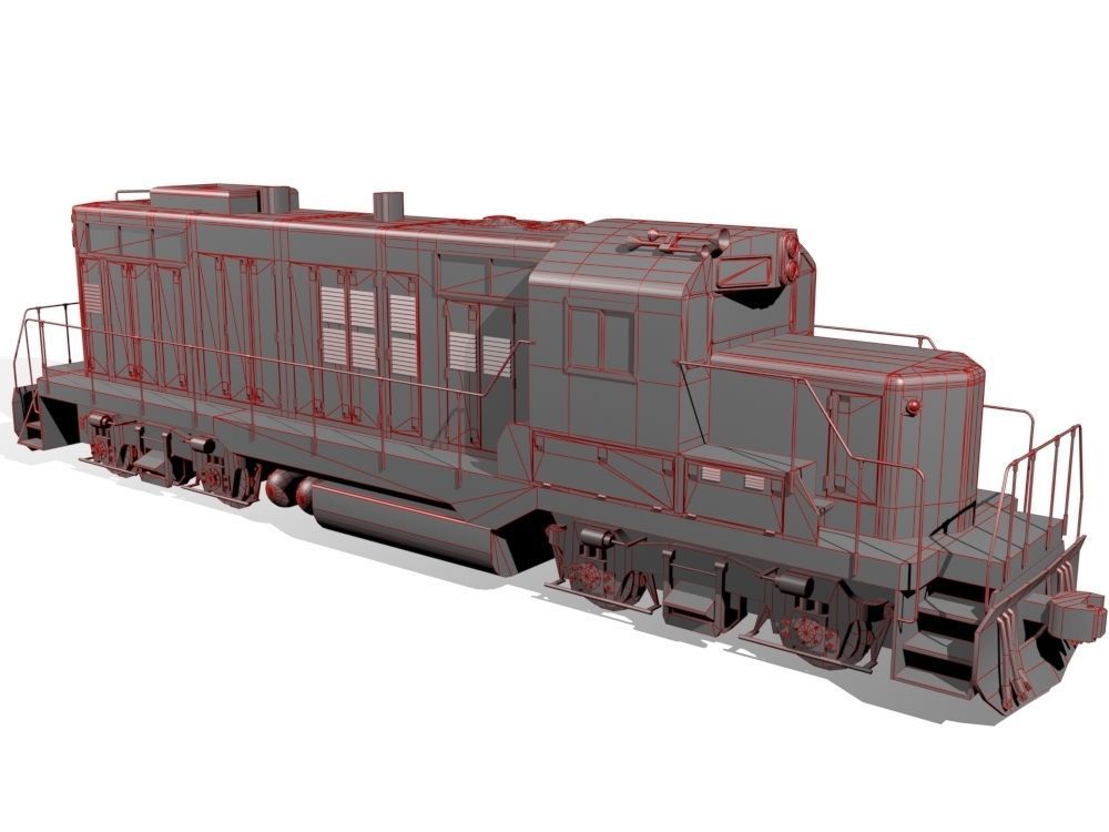 Diesel Locomotive 3D model_9
