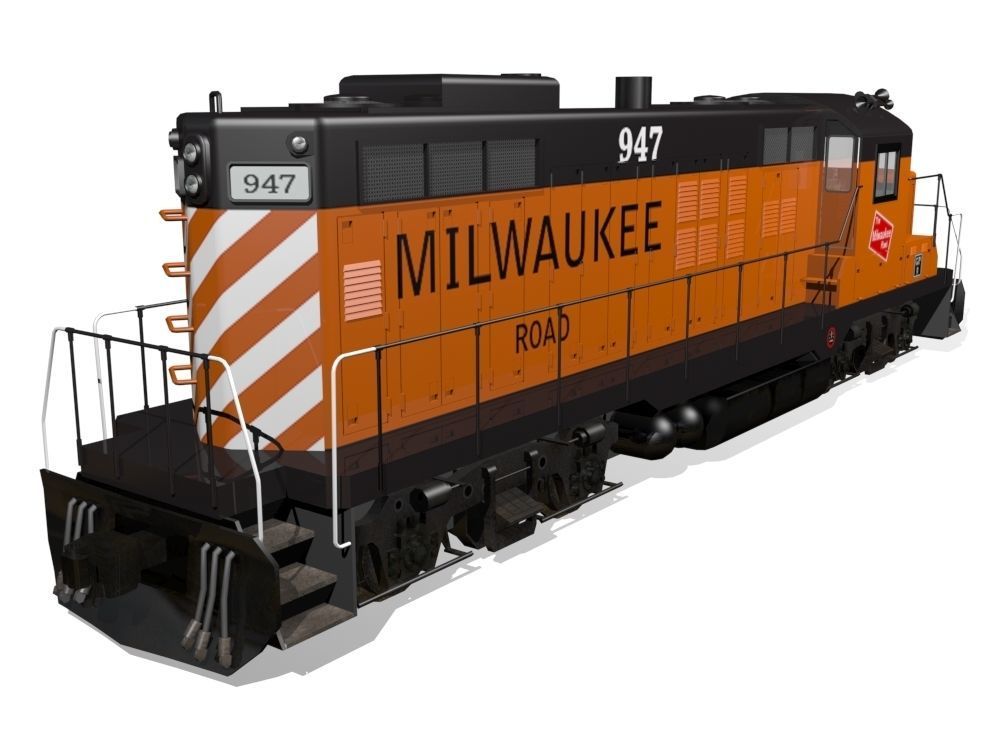 Diesel Locomotive 3D model_14