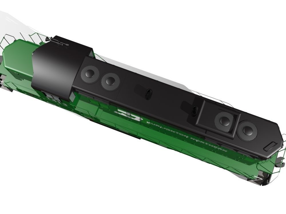 Diesel Locomotive 3D model_4