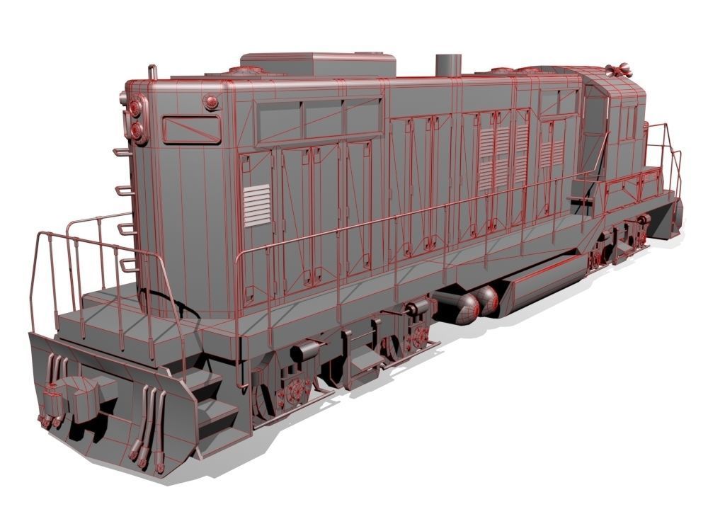 Diesel Locomotive 3D model_8