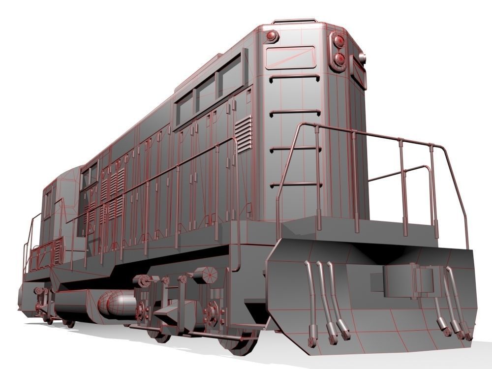 Diesel Locomotive 3D model_12