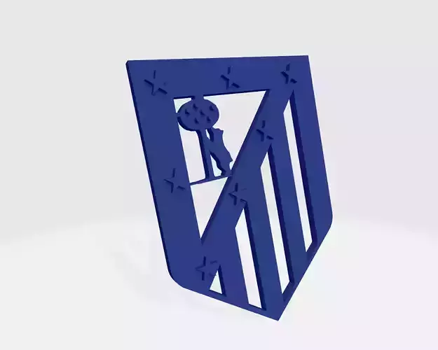 Atletico de Madrid escudo clasic 3D print model