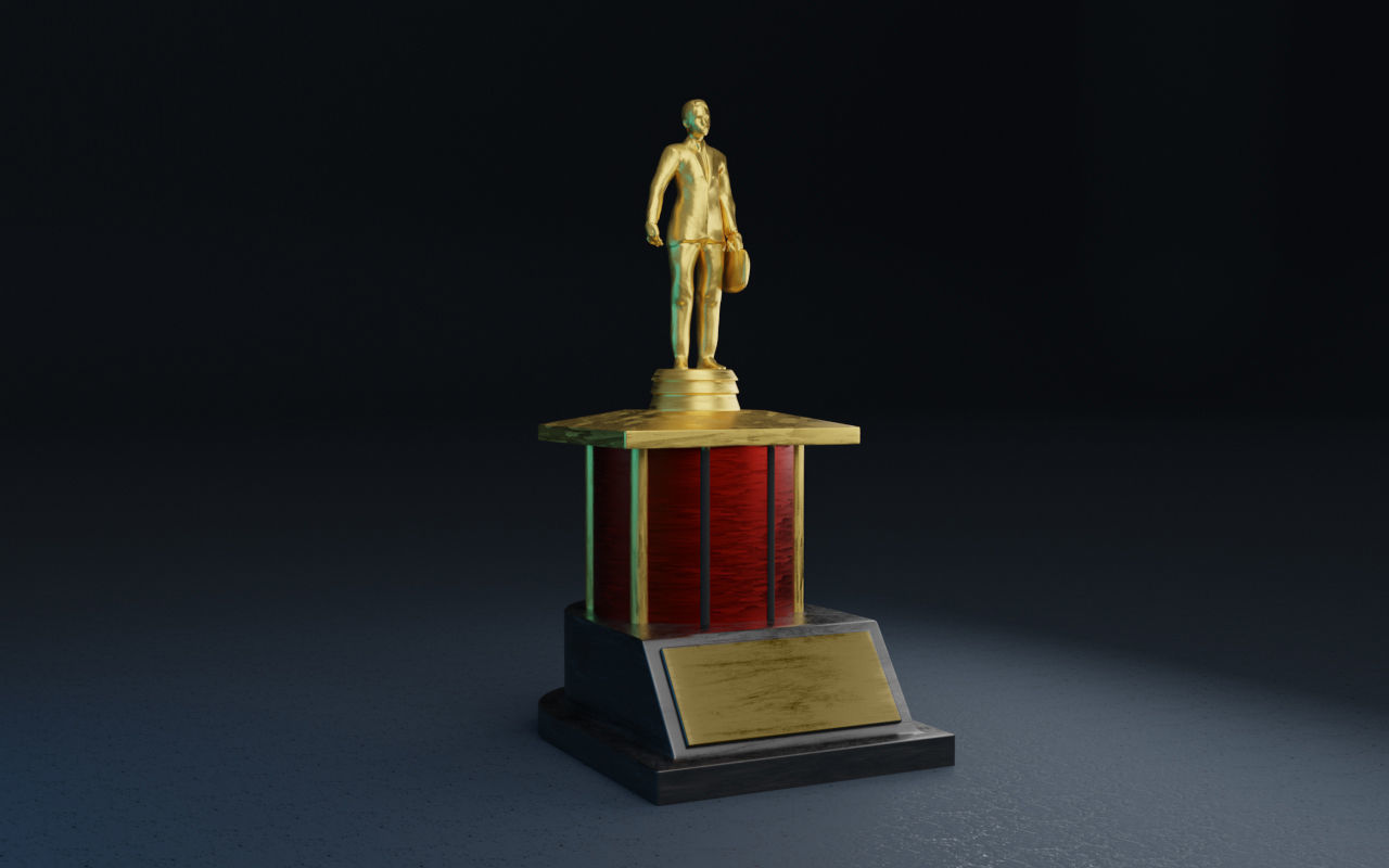Dundie Awards 3D Model 3D Printable CGTrader