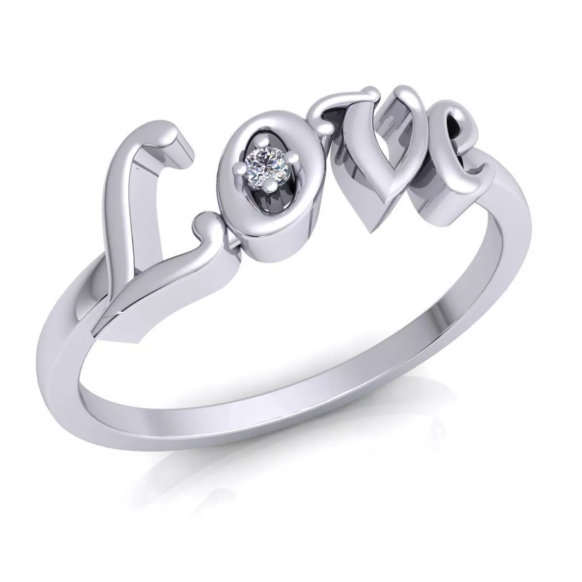 Love Ring 12 3D print model