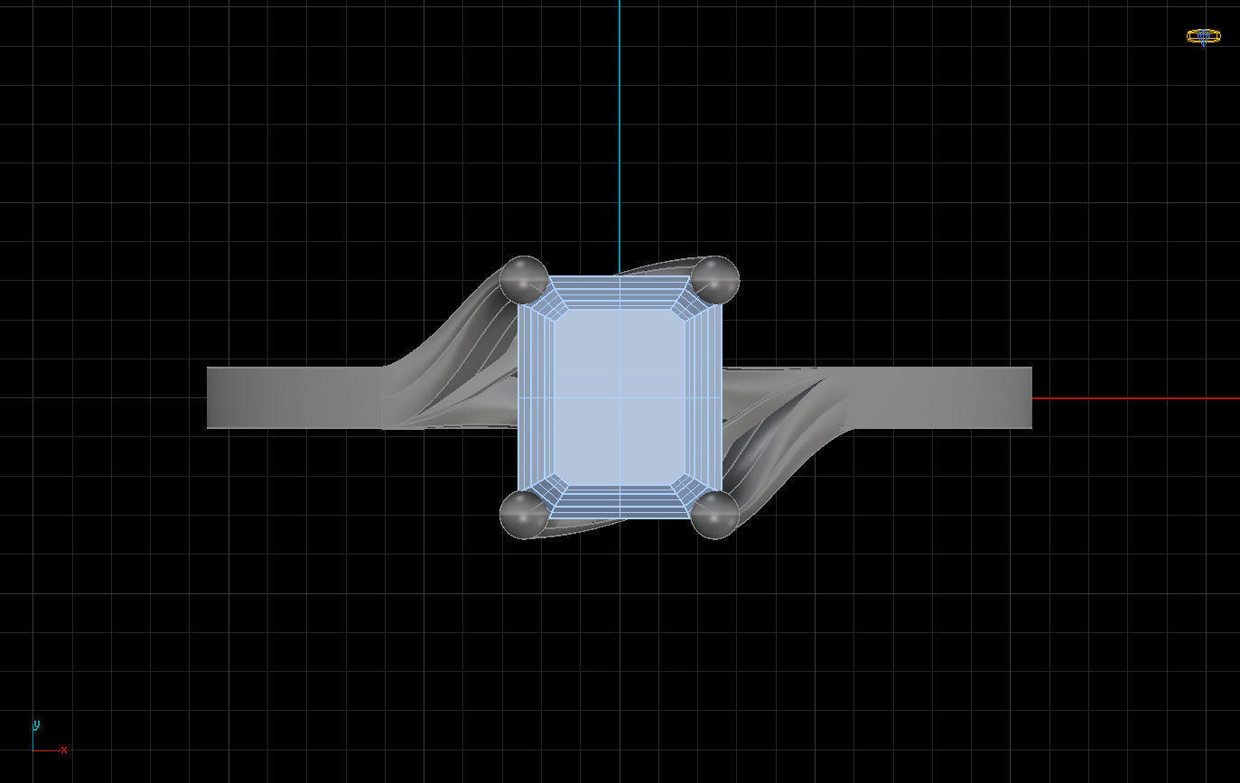 Woman Ring 3D print model_2