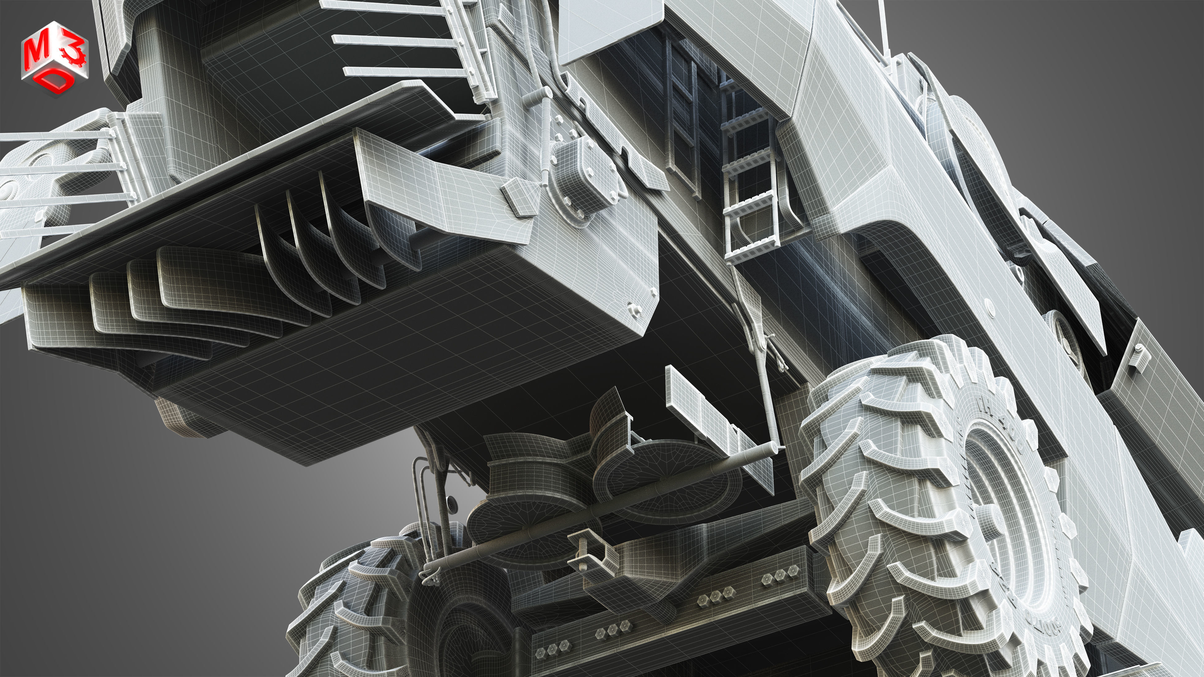 Rostselmash - RSM 161 Harvester Combine  3D model_23