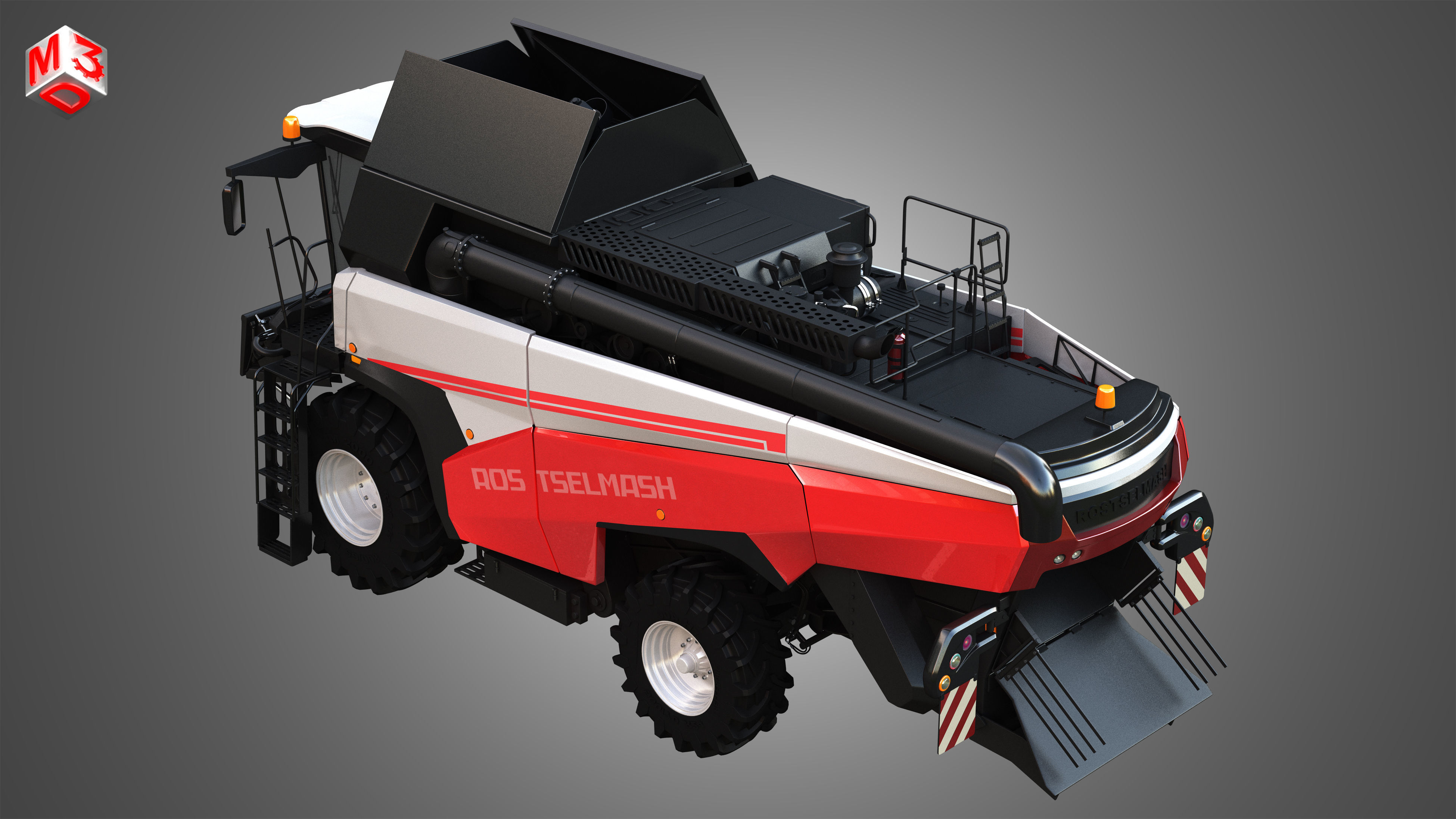 Rostselmash - RSM 161 Harvester Combine  3D model_10