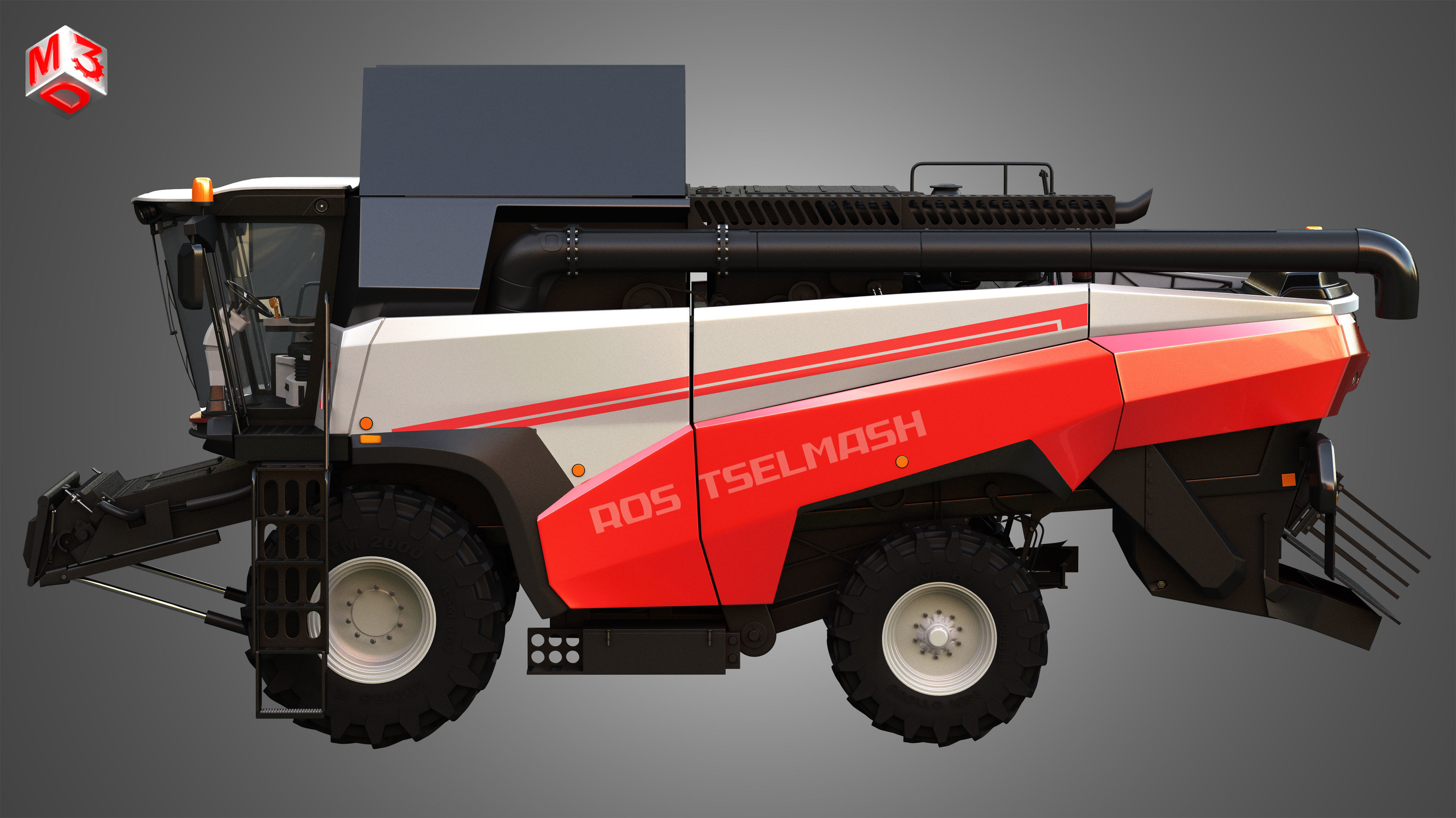 Rostselmash - RSM 161 Harvester Combine  3D model_4