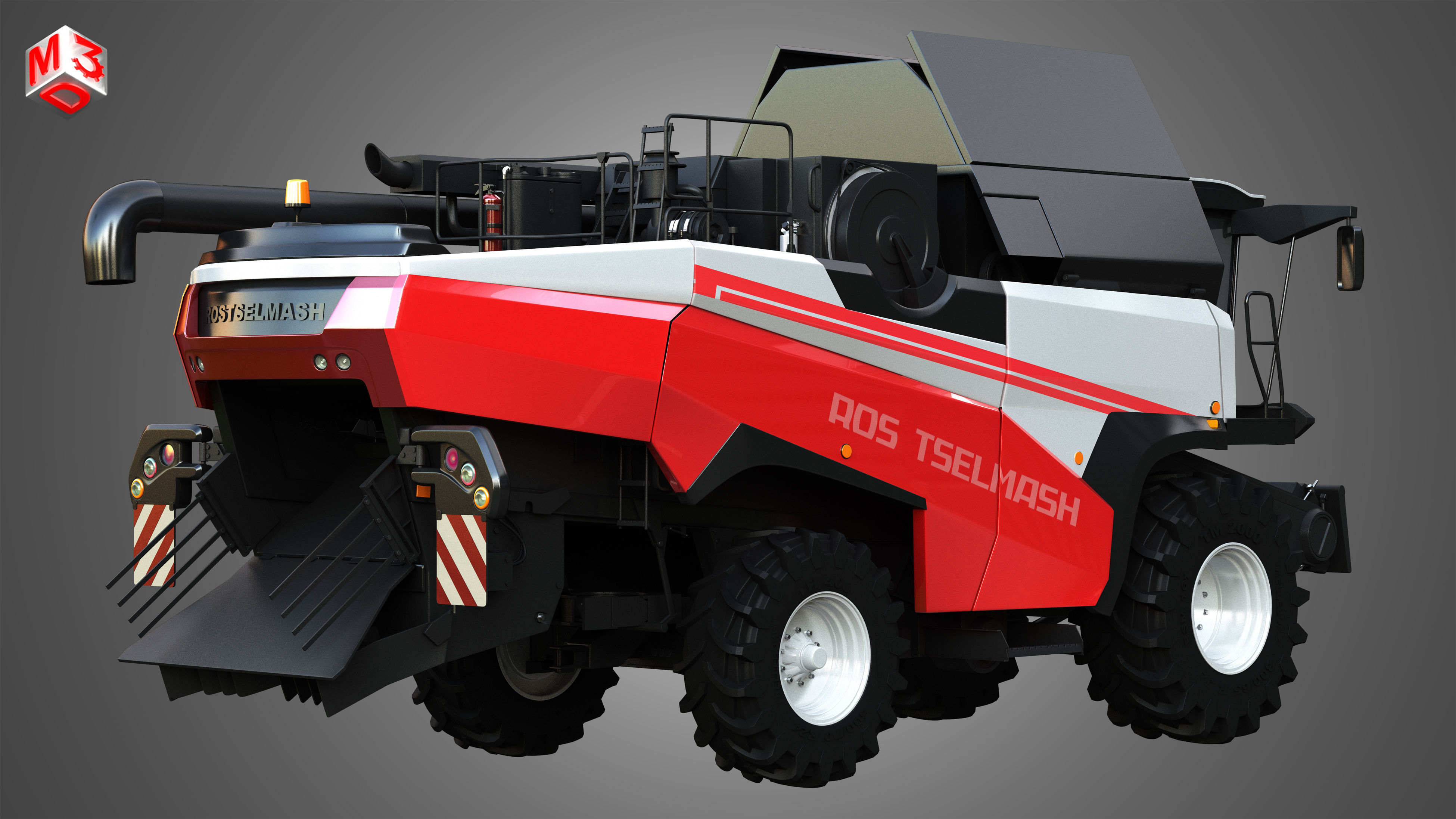 Rostselmash - RSM 161 Harvester Combine  3D model_1