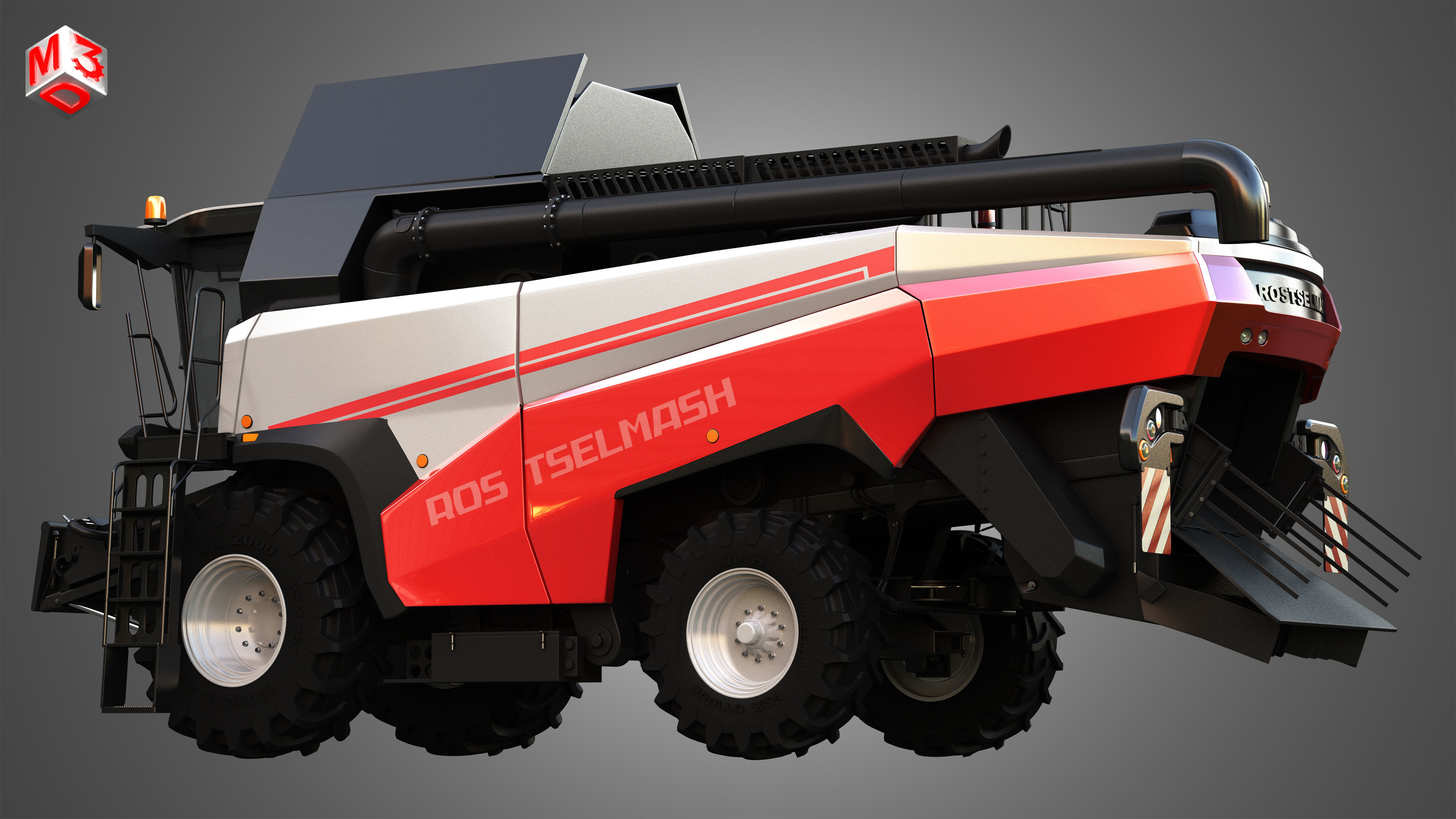 Rostselmash - RSM 161 Harvester Combine  3D model_9