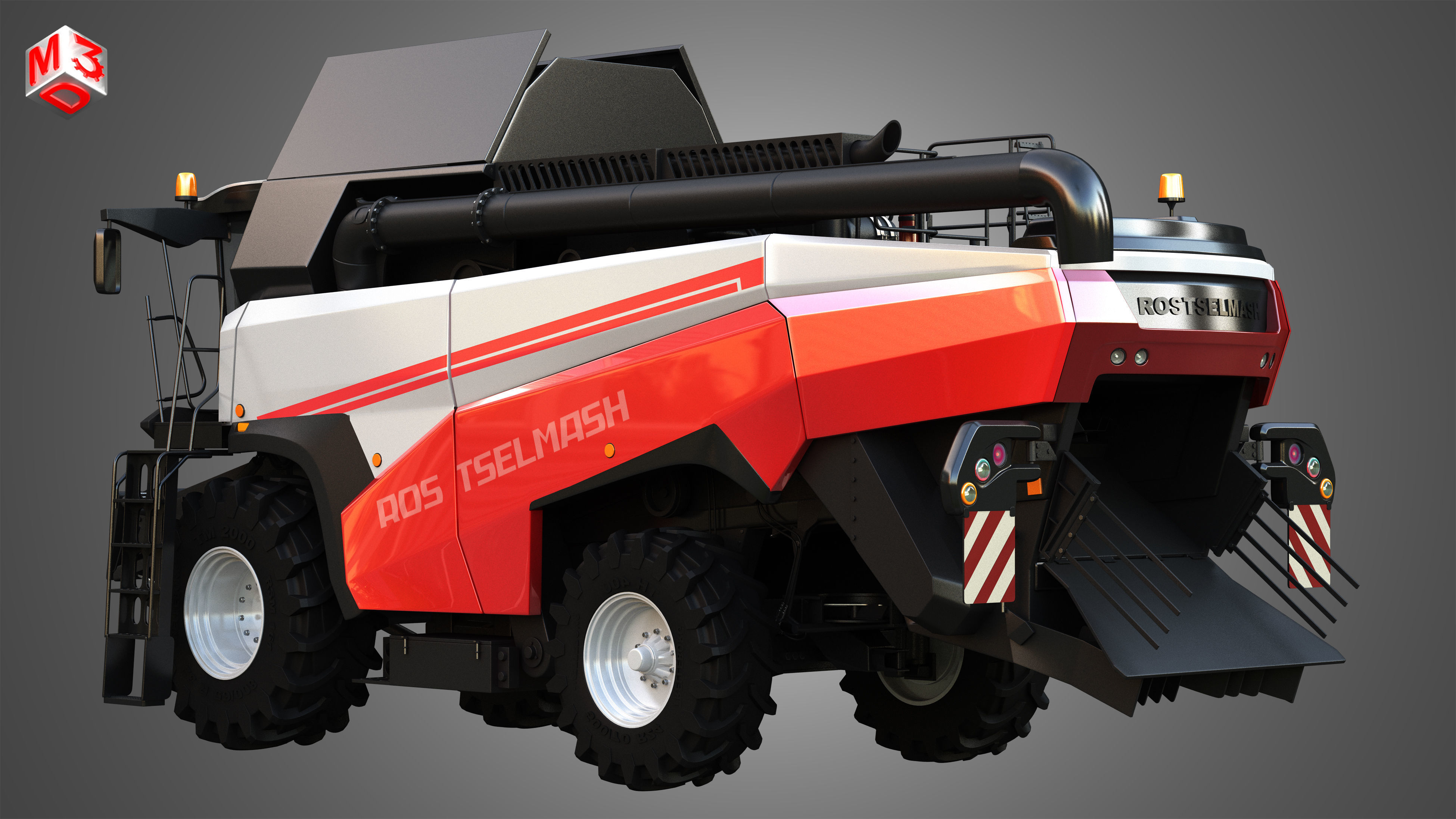 Rostselmash - RSM 161 Harvester Combine  3D model_3
