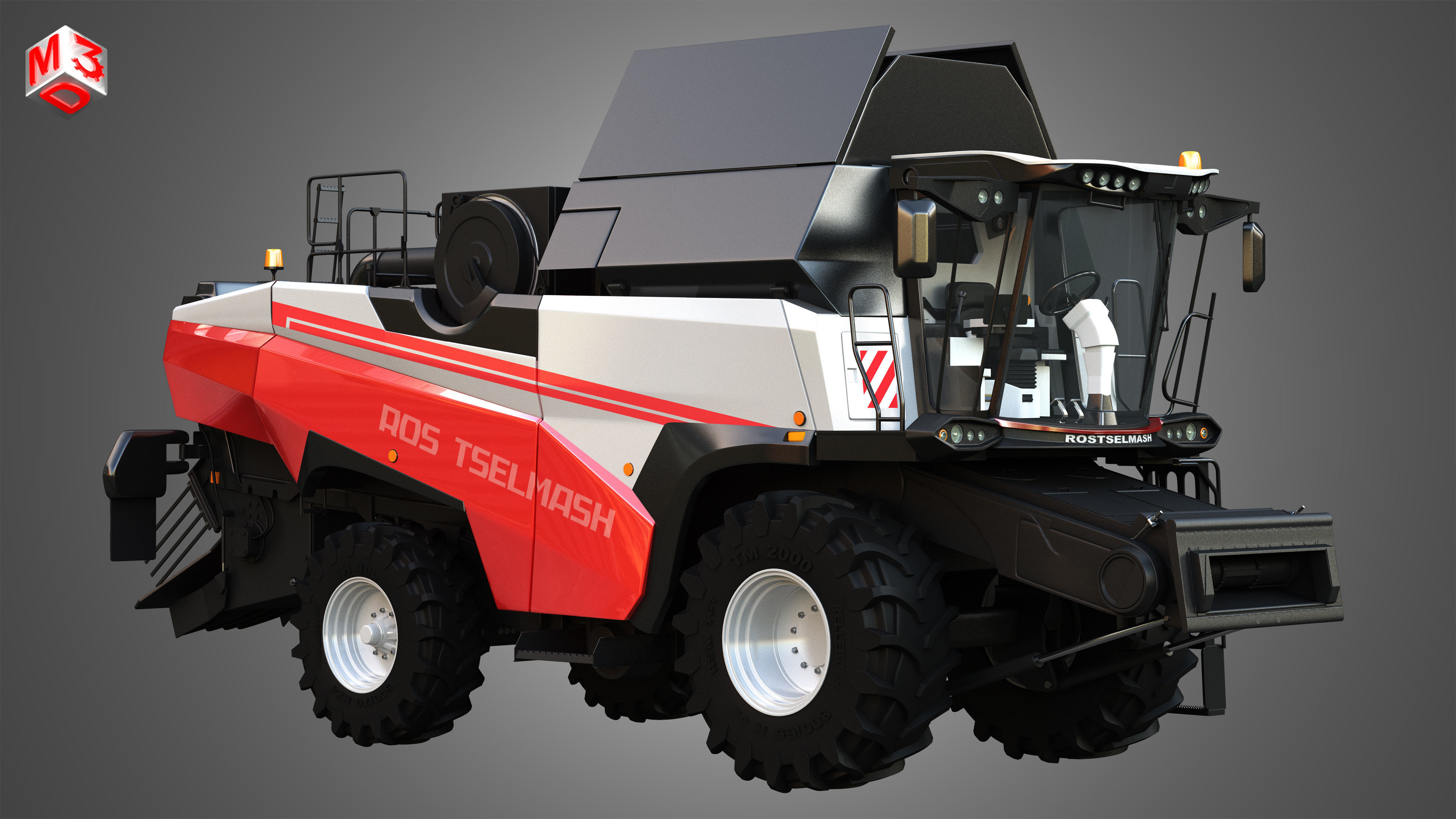 Rostselmash - RSM 161 Harvester Combine  3D model_2