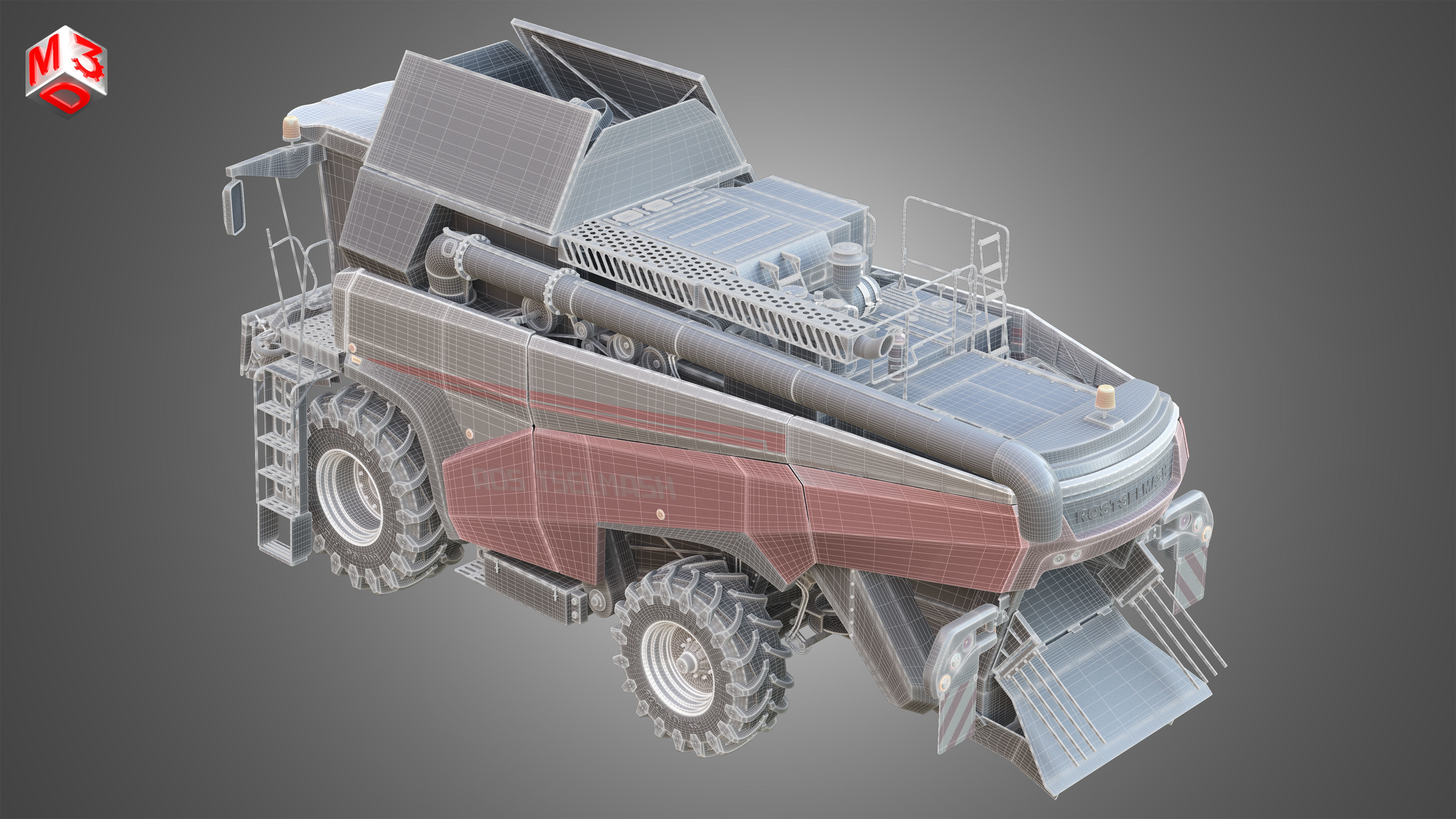 Rostselmash - RSM 161 Harvester Combine  3D model_17