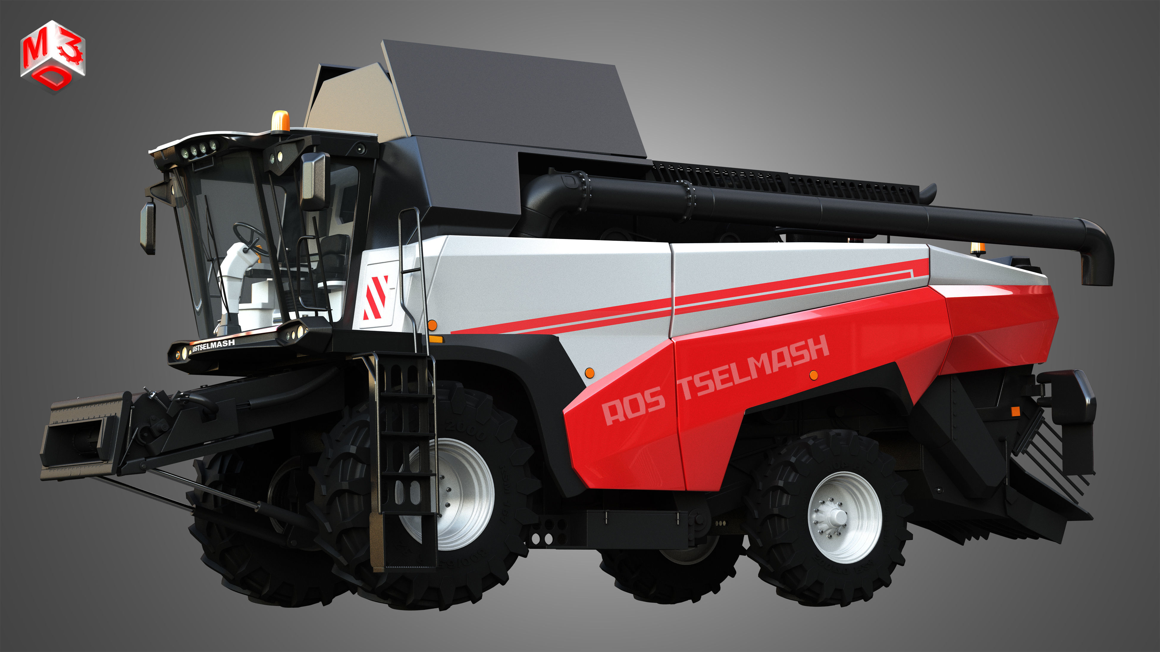 Rostselmash - RSM 161 Harvester Combine  3D model_6
