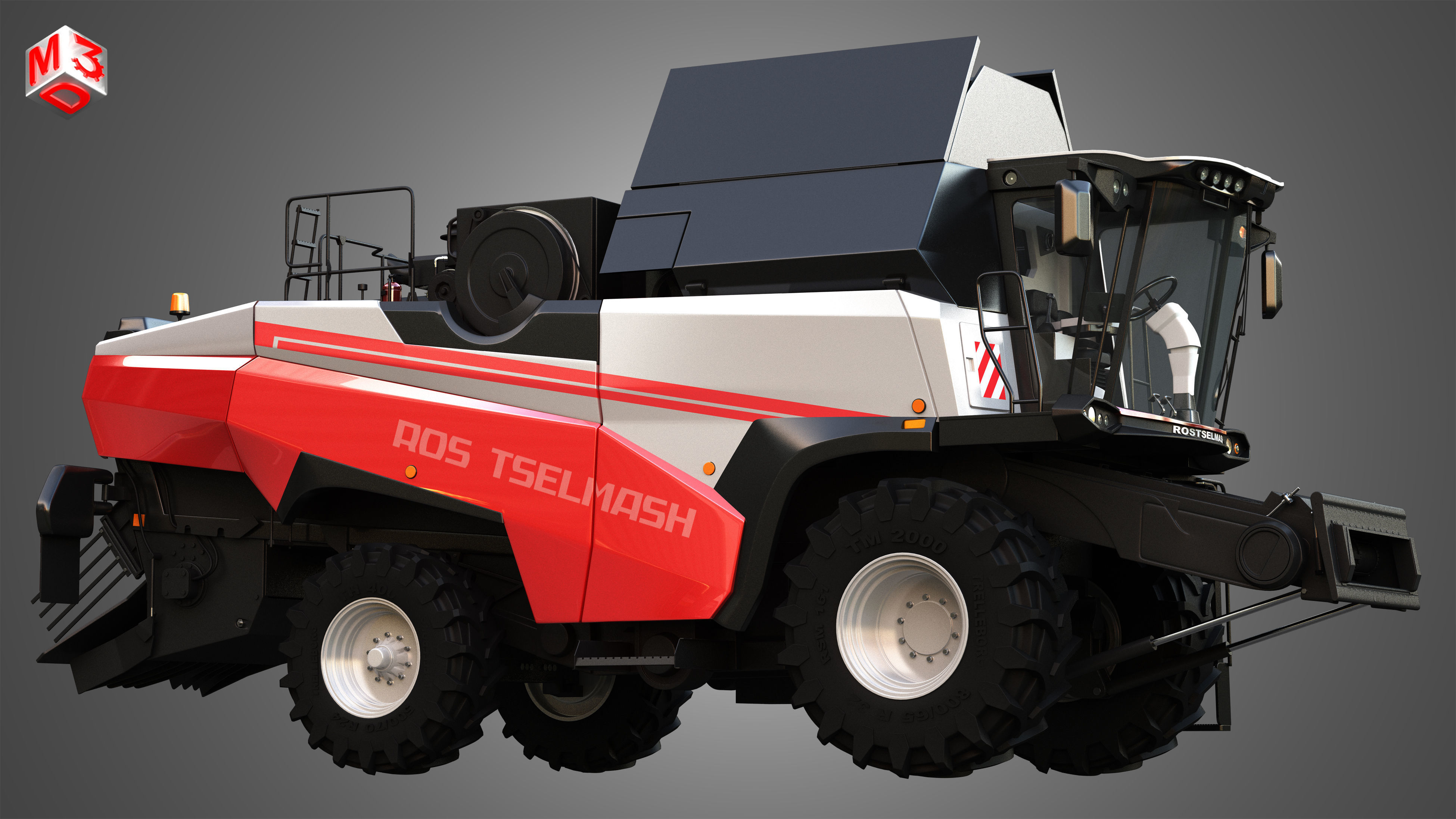 Rostselmash - RSM 161 Harvester Combine  3D model_8