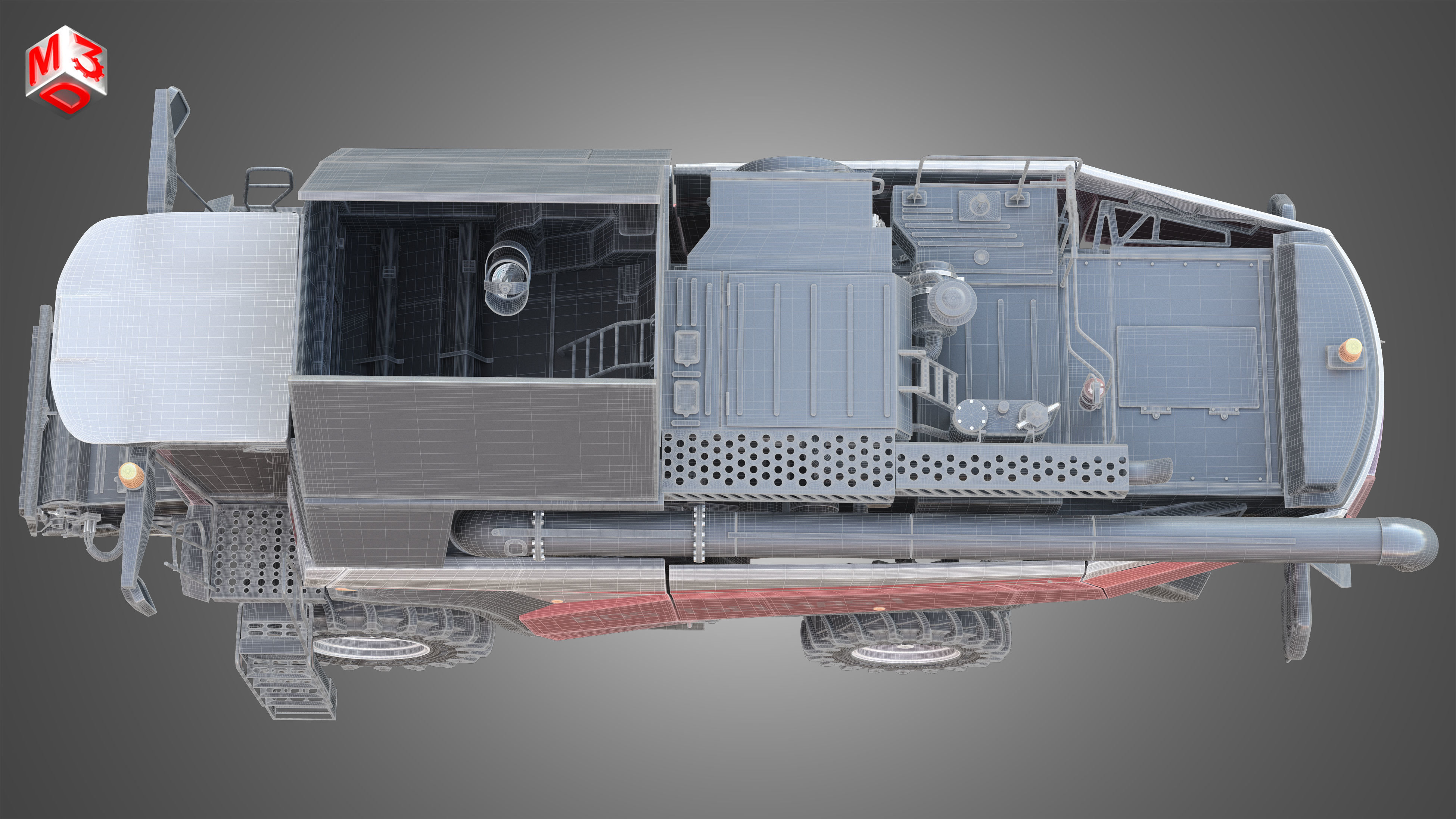 Rostselmash - RSM 161 Harvester Combine  3D model_16