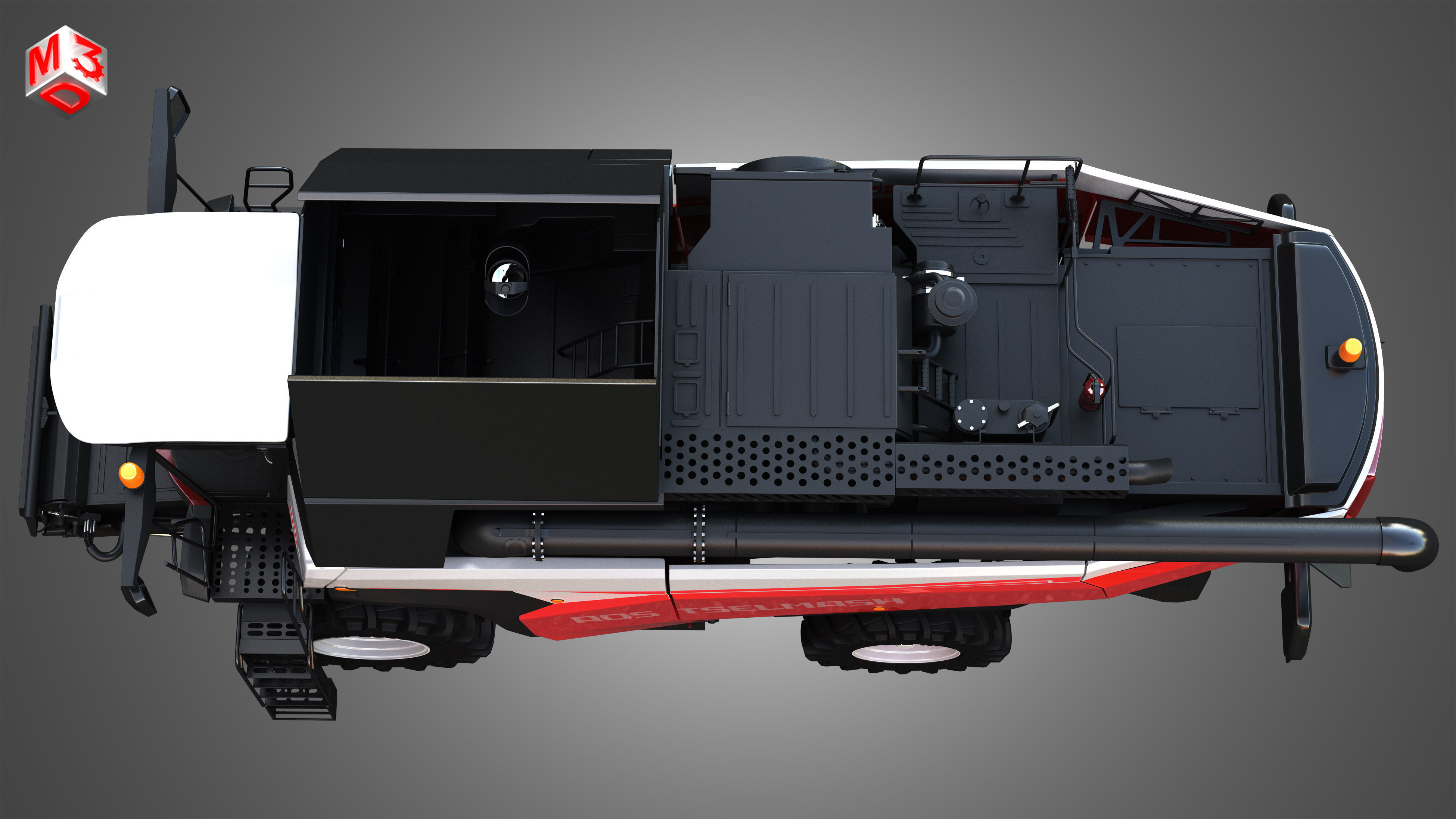 Rostselmash - RSM 161 Harvester Combine  3D model_12