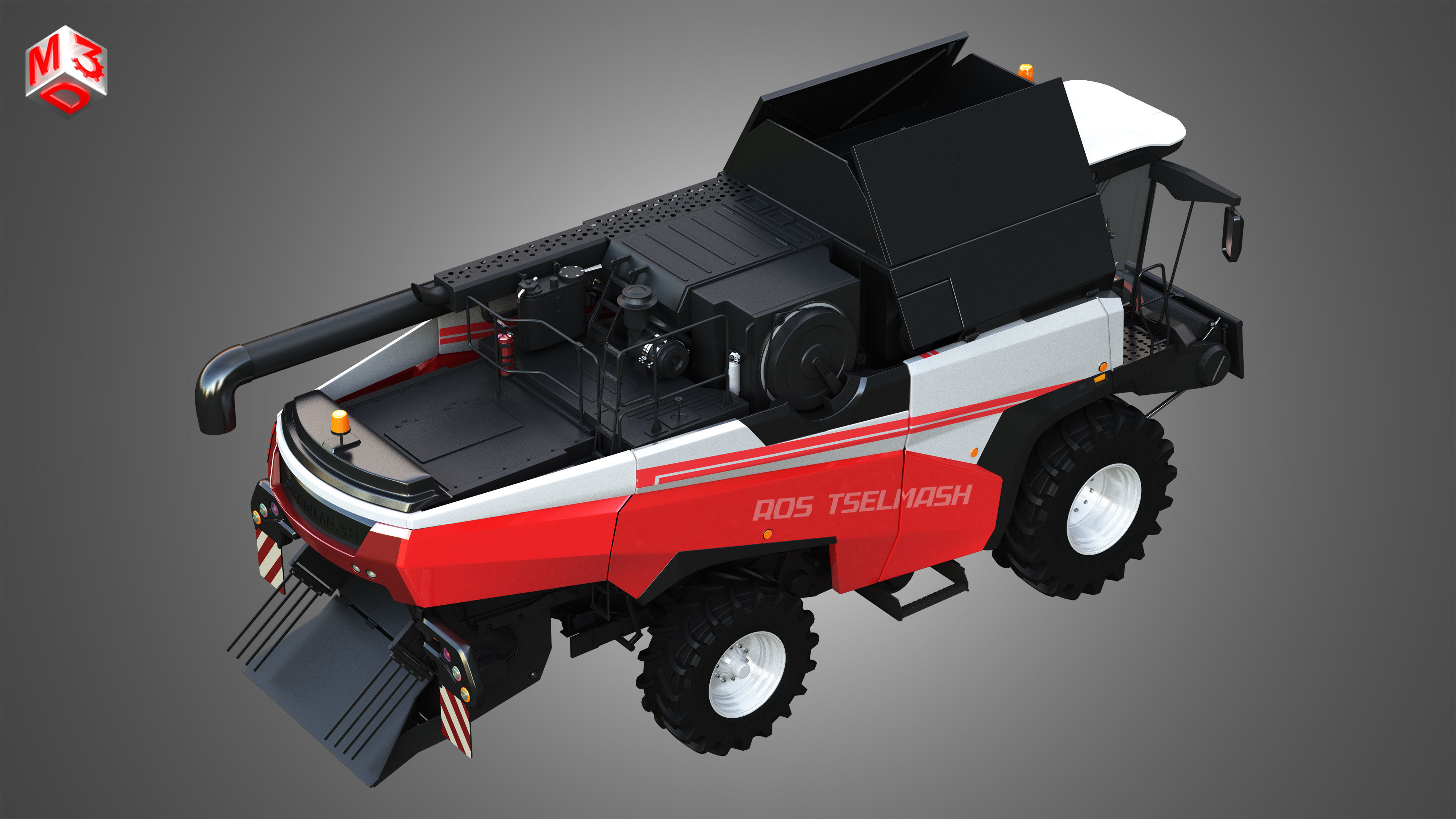 Rostselmash - RSM 161 Harvester Combine  3D model_11