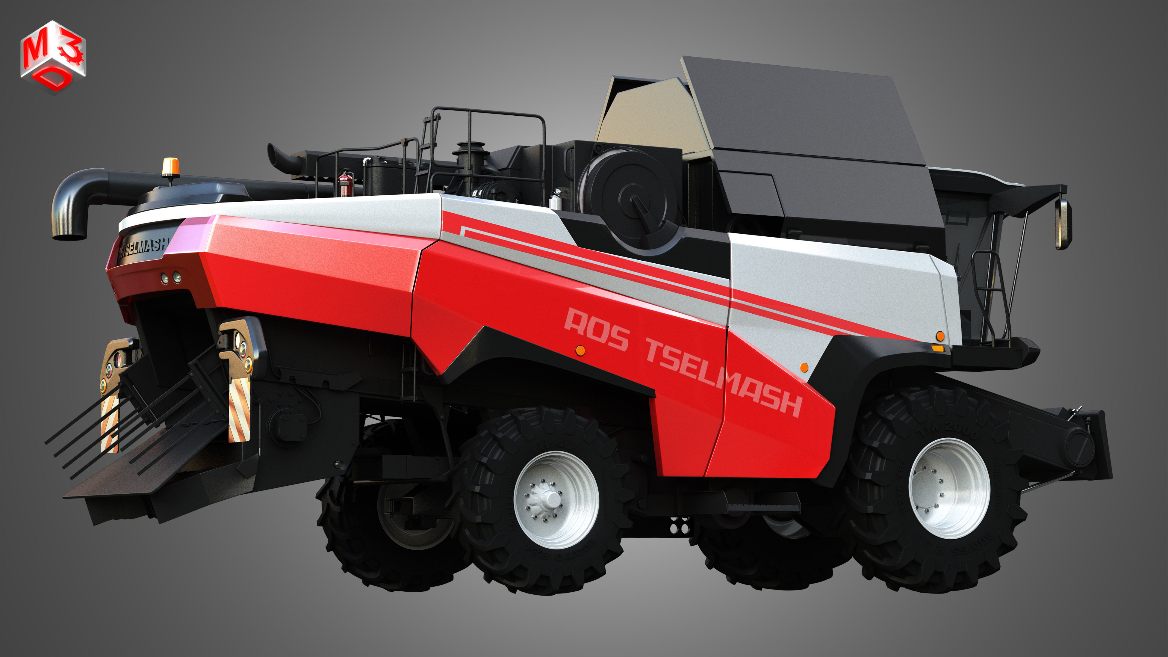 Rostselmash - RSM 161 Harvester Combine  3D model_7