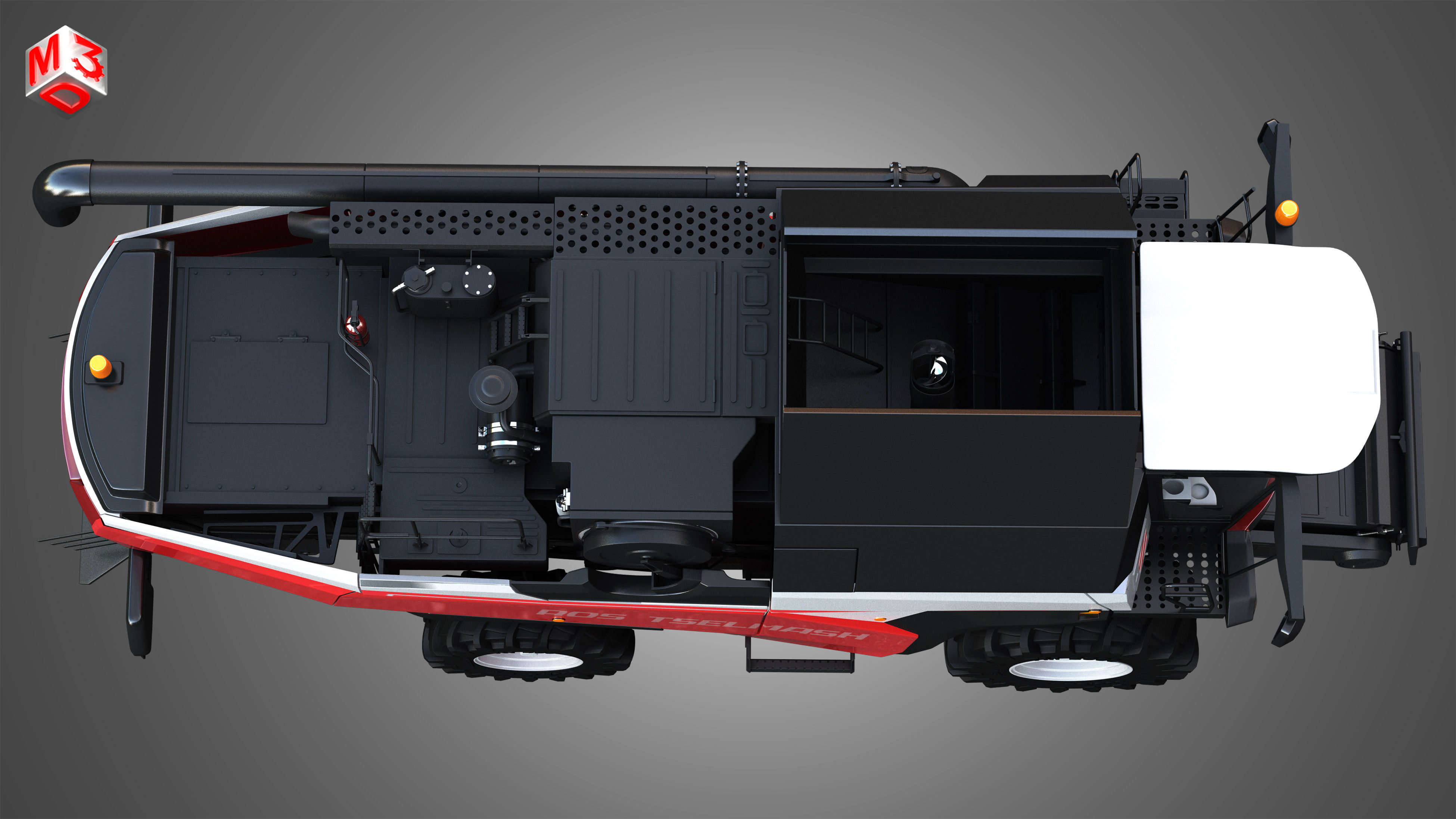 Rostselmash - RSM 161 Harvester Combine  3D model_13