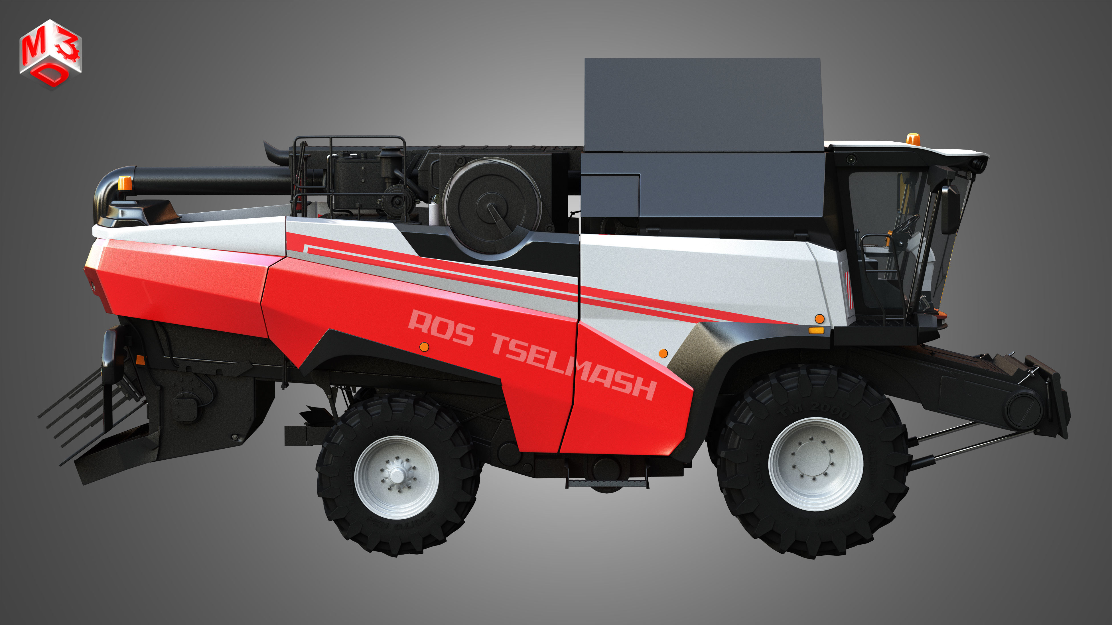 Rostselmash - RSM 161 Harvester Combine  3D model_5