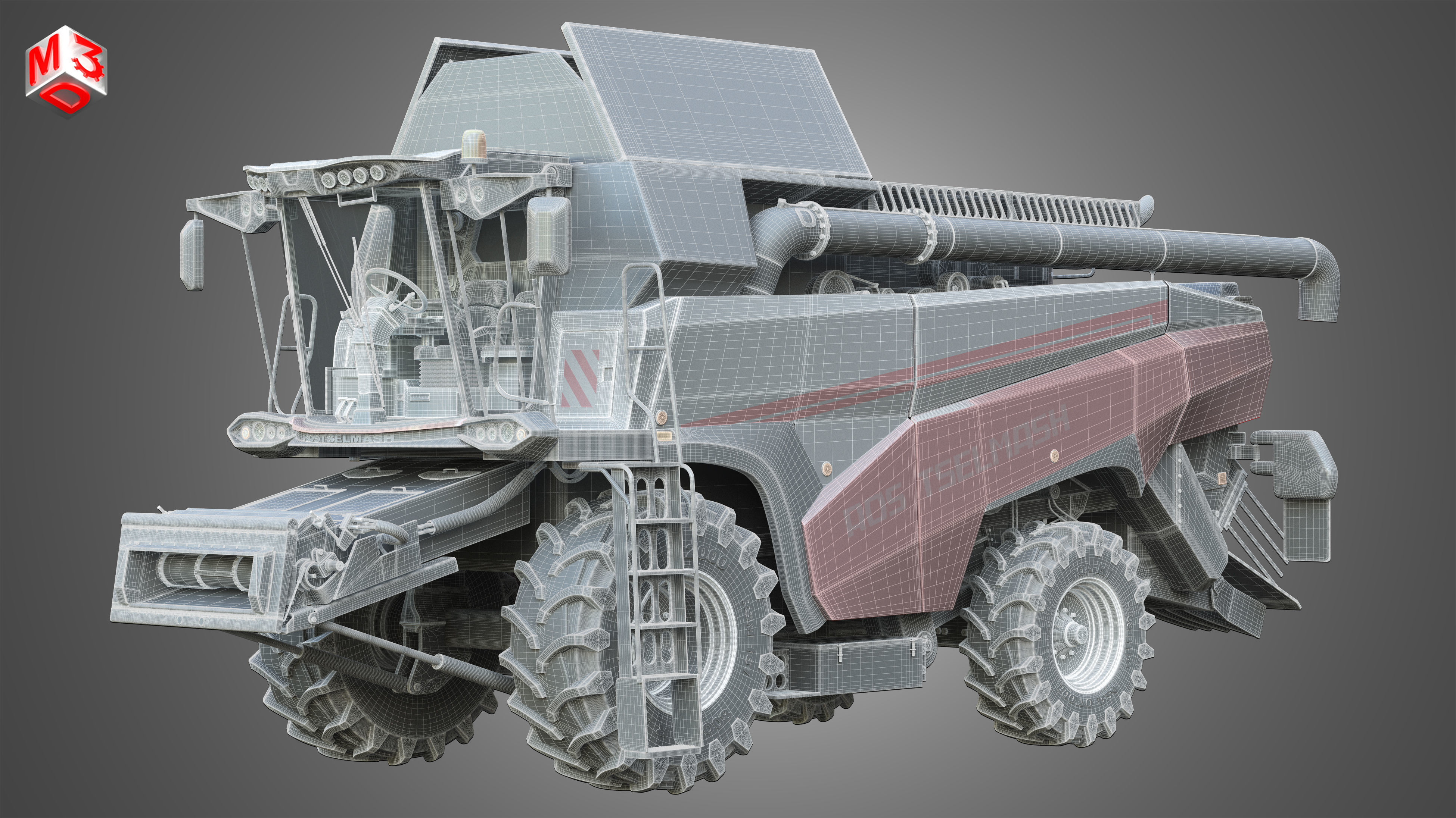 Rostselmash - RSM 161 Harvester Combine  3D model_14