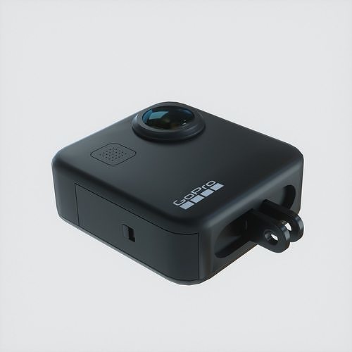 Gopro MAX Black  Low-poly 3D model