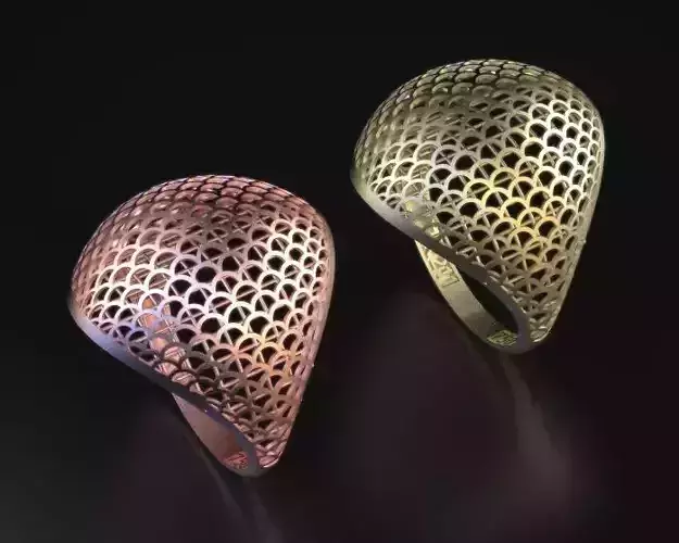 ultra vision Silver Gold  Print