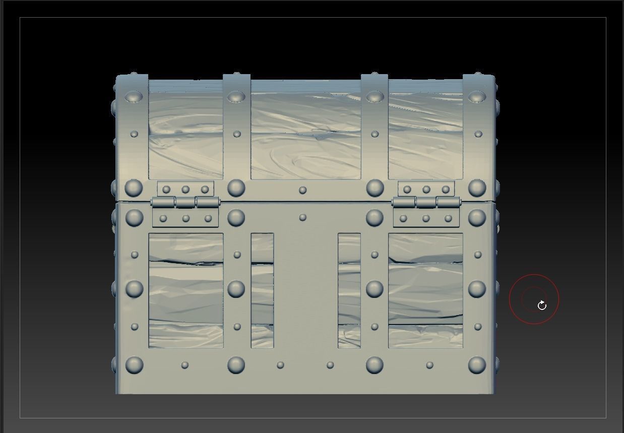 Chest treasure 3D print model_8